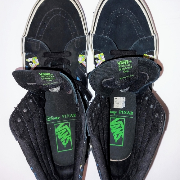 Vans X Disney Pixar Toy Story Buzz Lightyear Sk8 Suede  Hi Tops, Mens Size 10 - Picture 6 of 12